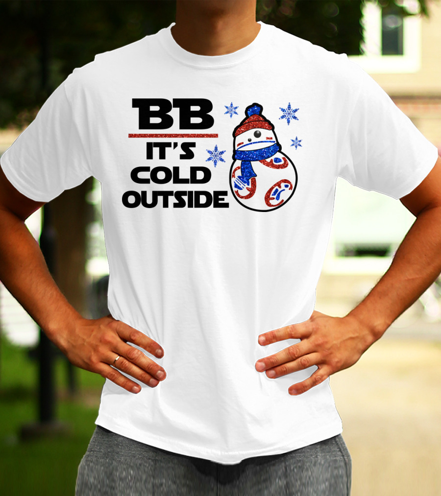 BB-8 It's Cold Outside Winter Holiday Droids Star Wars T-Shirt