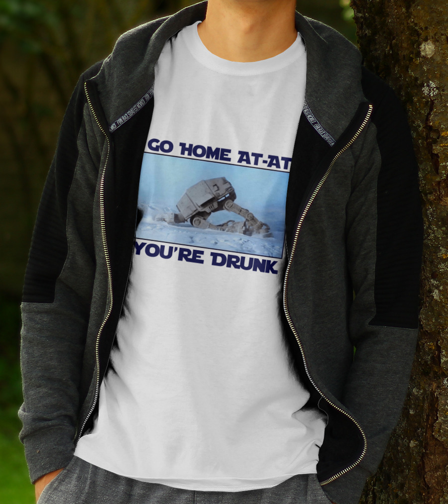Go Home AT-AT You're Drunk Star Wars Scene T-Shirt