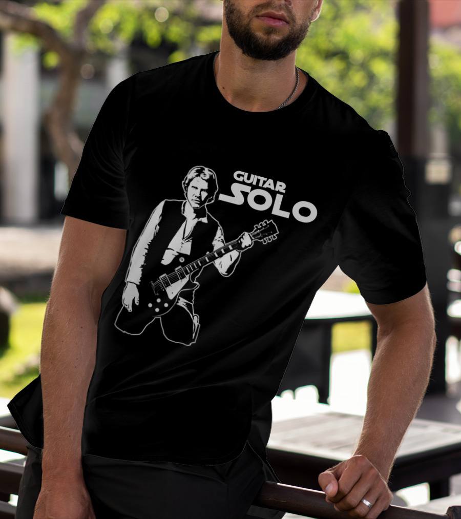 Guitar Solo Star Wars Han Solo With Guitar T-Shirt