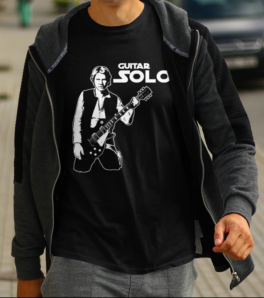 Guitar Solo Star Wars Han Solo With Guitar T-Shirt