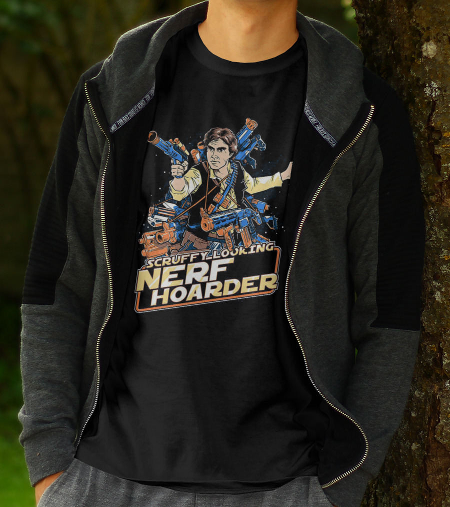 Scruffy Looking Nerf Hoarder Han Solo Star Wars T-Shirt