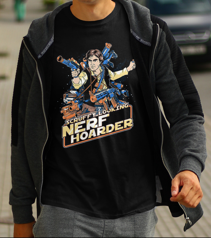 Scruffy Looking Nerf Hoarder Han Solo Star Wars T-Shirt