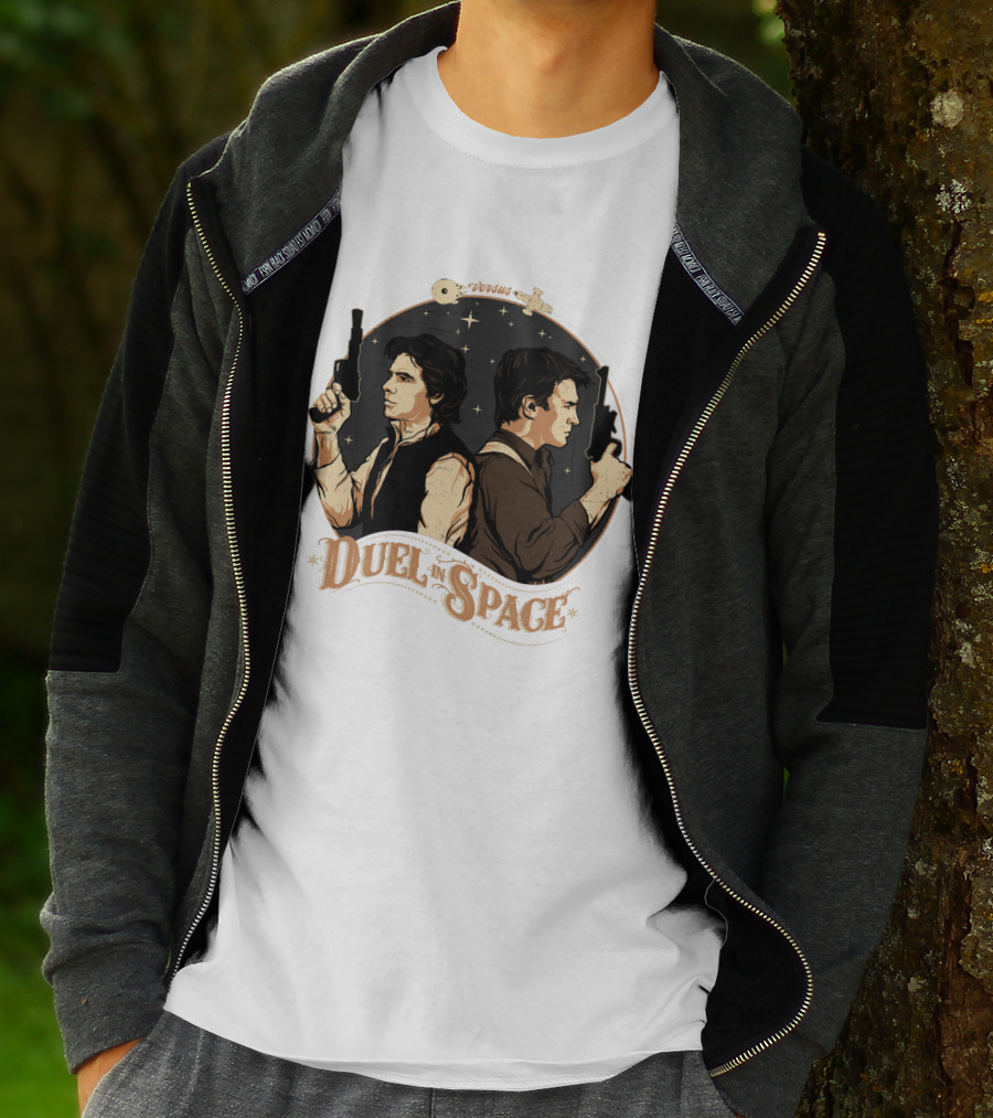 Duel In Space Versus Han Solo Star Wars T-Shirt
