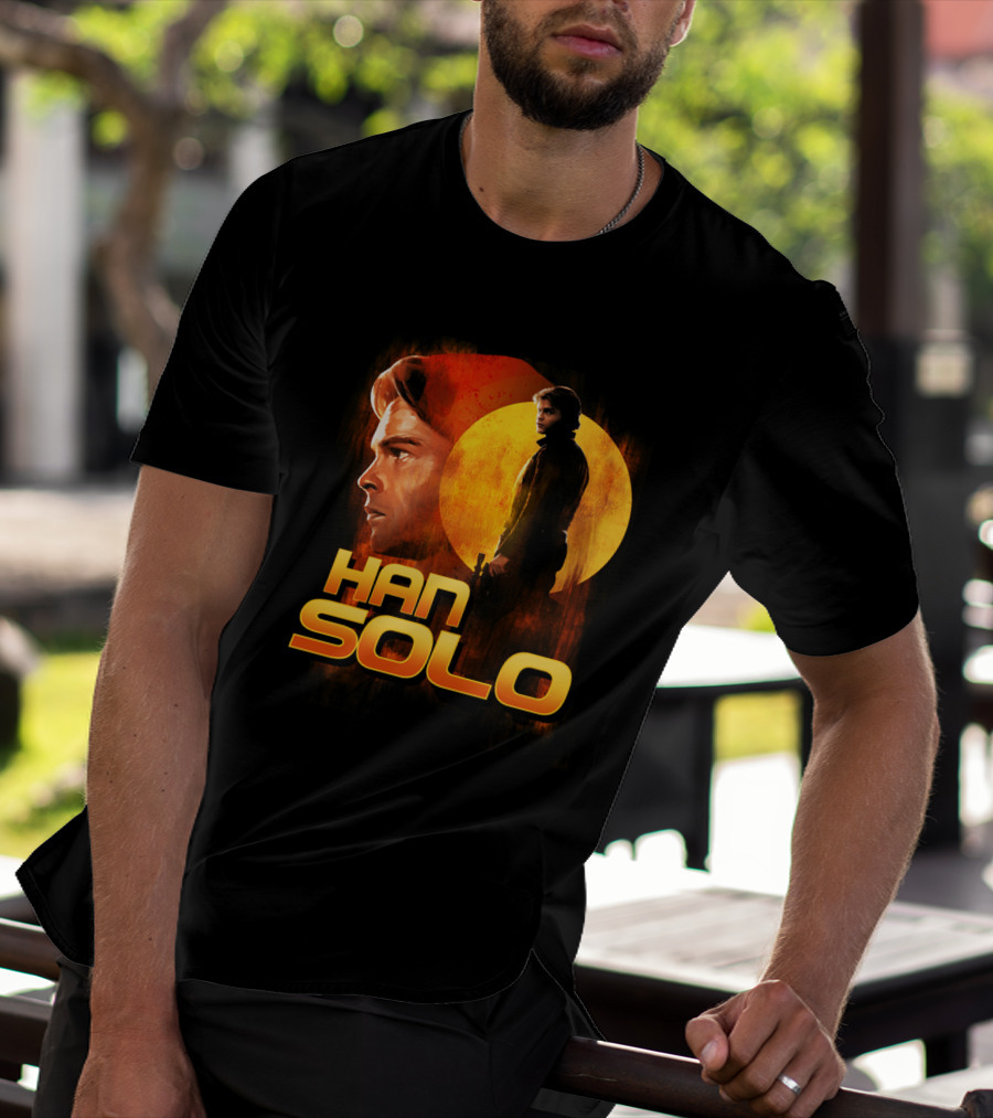 Young And Wild Han Solo Star Wars Iconic Character Graphics T-Shirt