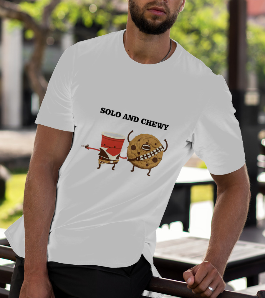 Solo And Chewy Han Solo Cup Cookie Star Wars Mashup T-Shirt