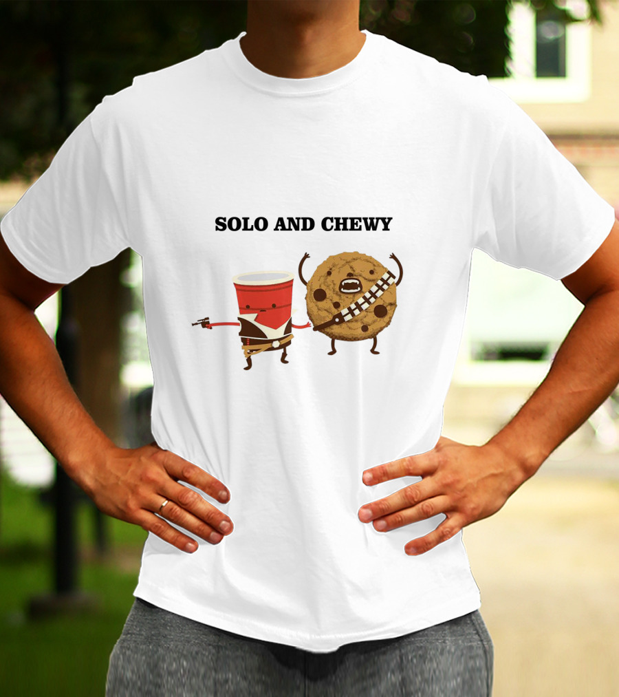 Solo And Chewy Han Solo Cup Cookie Star Wars Mashup T-Shirt