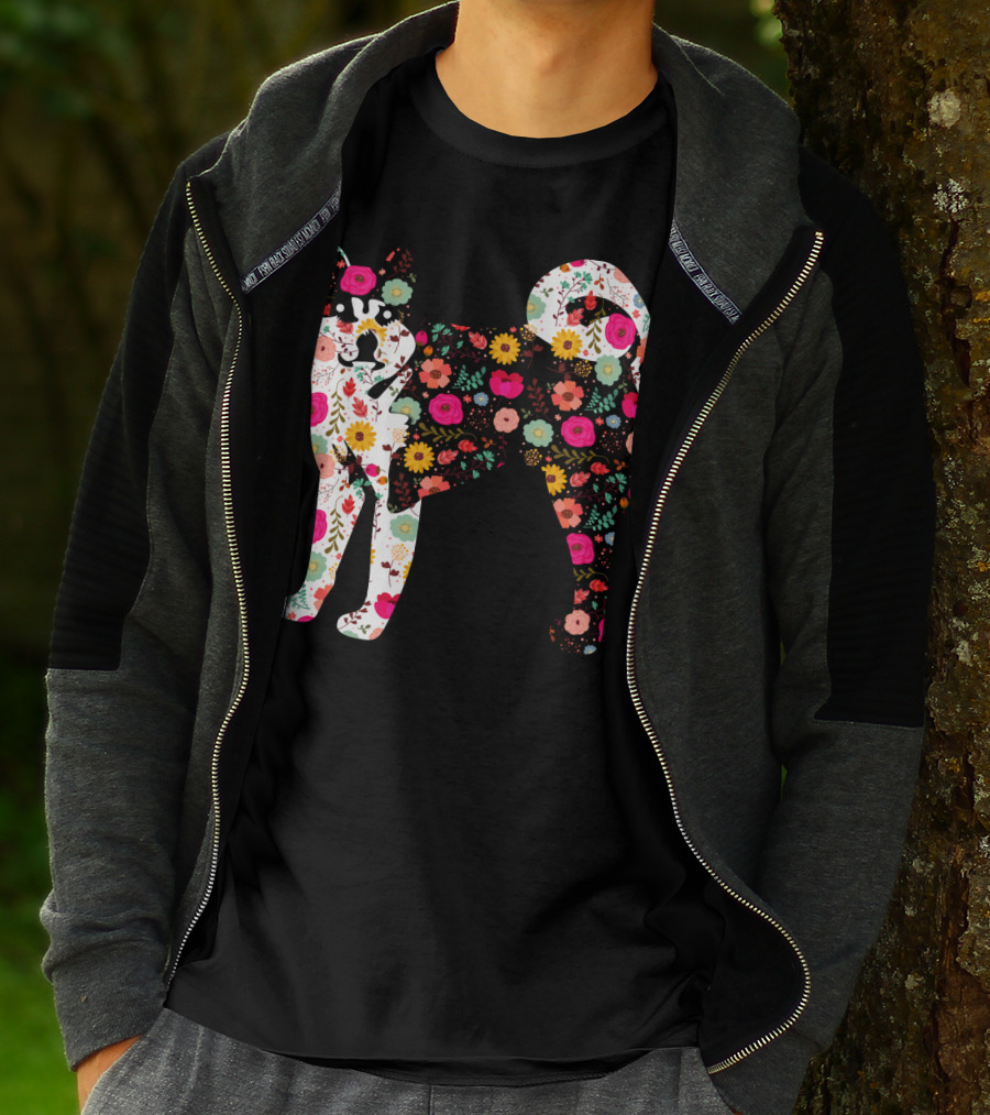 Akita Floral Patterned Body T-Shirt