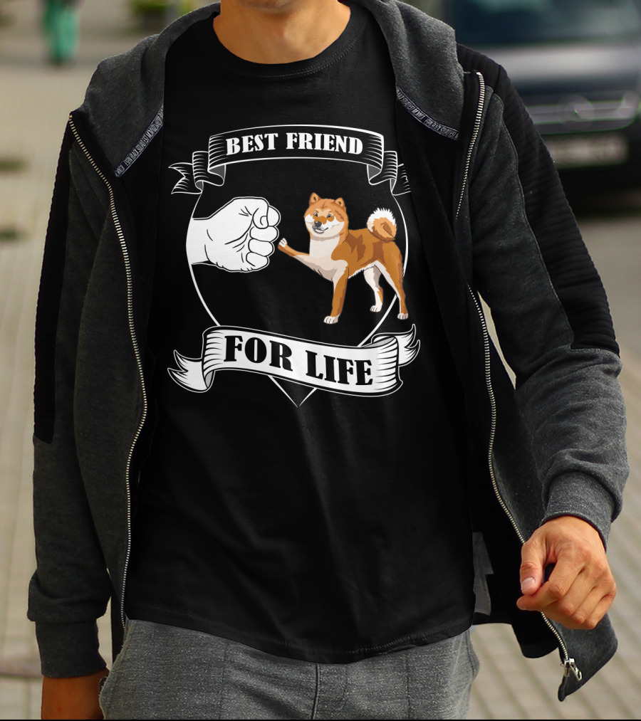 Best Friend For Life Dog Paw Bump T-Shirt