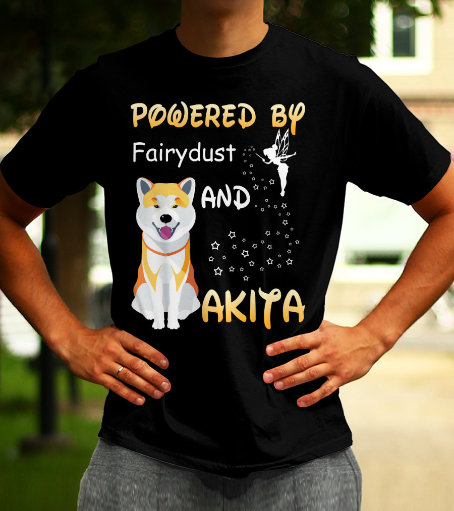 Powered By Fairydust And Akita T-Shirt