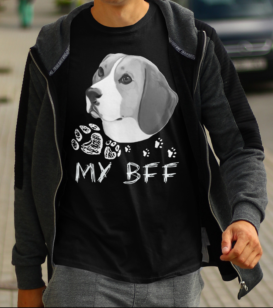 Beagle My BFF Paw Prints T-Shirt