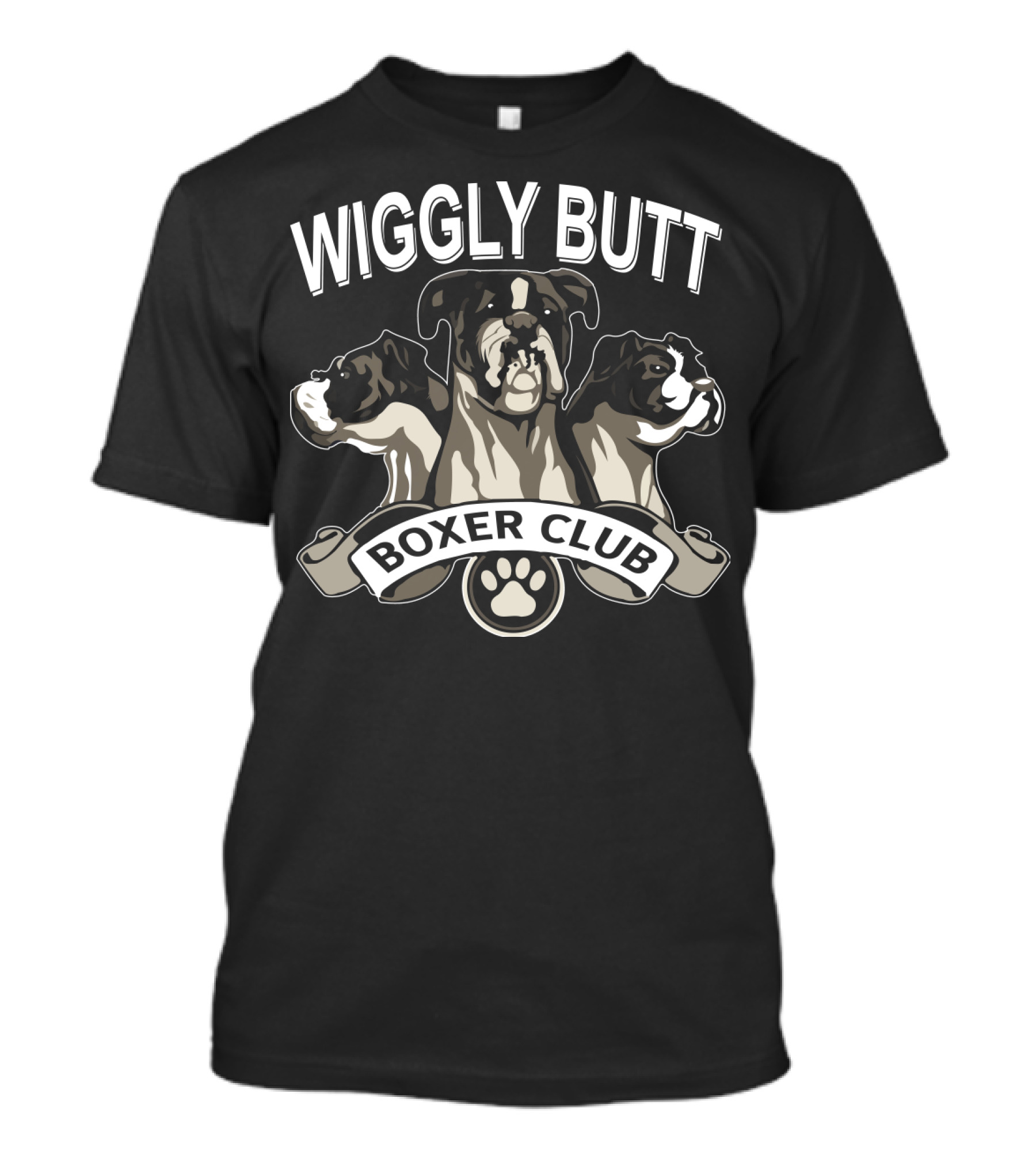 Wiggly Butt Boxer Club Paw Trio T-Shirt