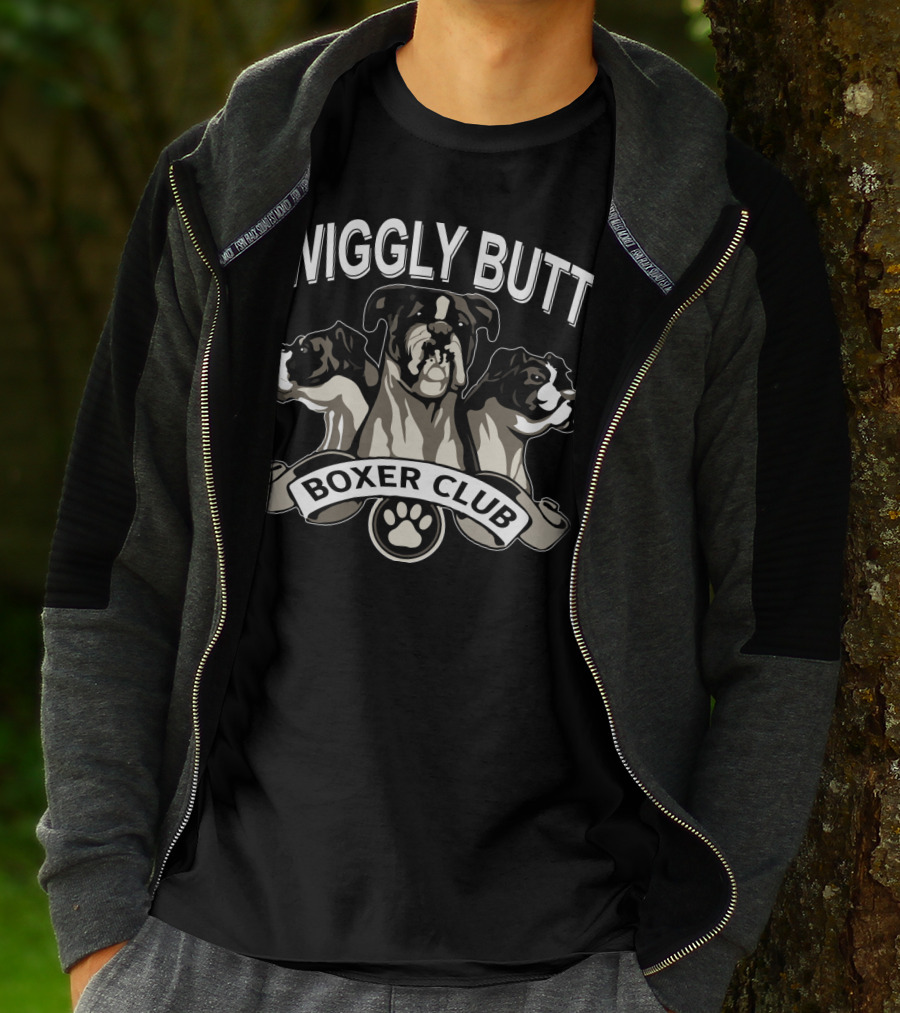 Wiggly Butt Boxer Club Paw Trio T-Shirt
