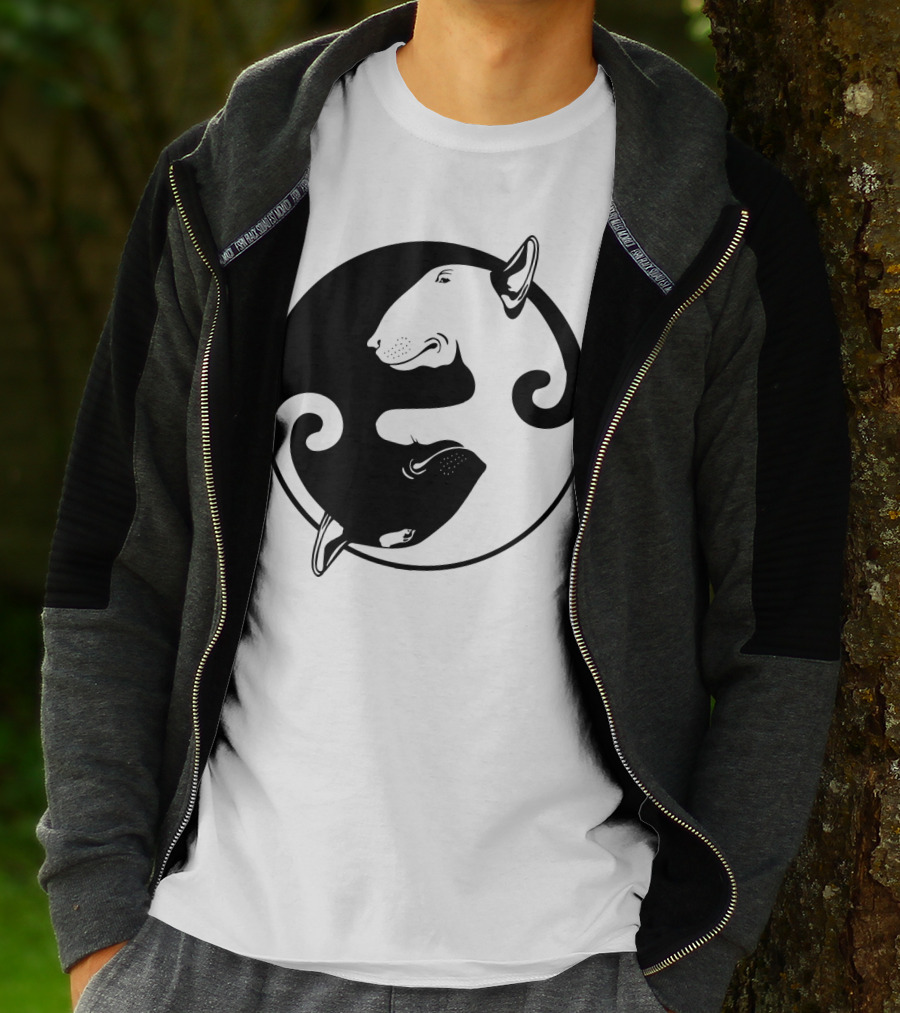 Yin Yang Bullterrier T-Shirt