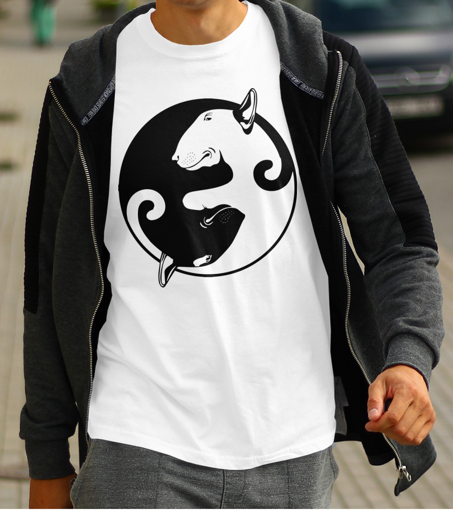 Yin Yang Bullterrier T-Shirt