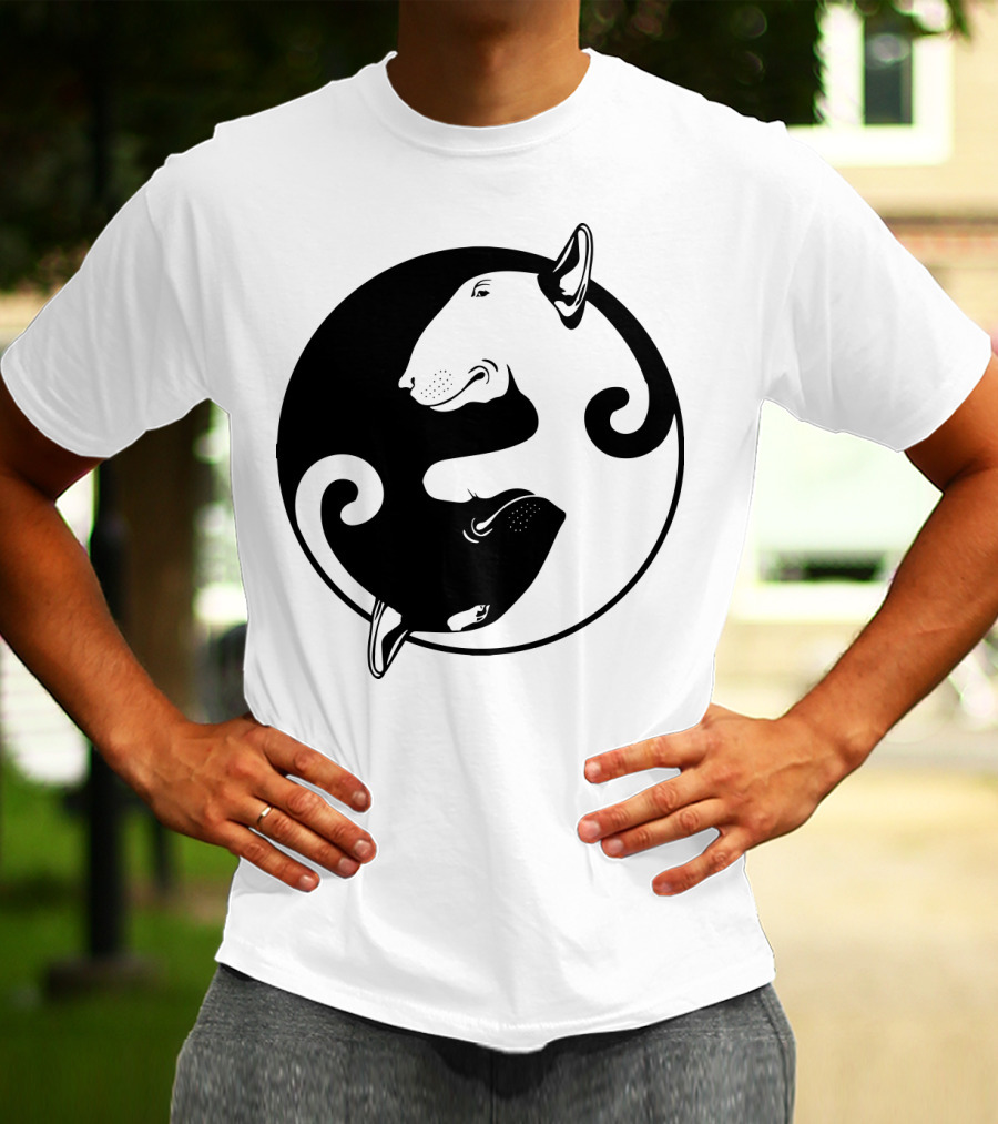 Yin Yang Bullterrier T-Shirt