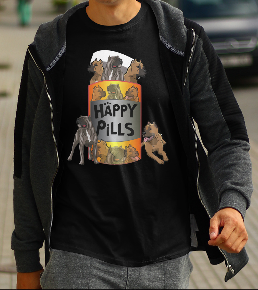 Happy Pills Dog Cartoon Canine Delight T-Shirt