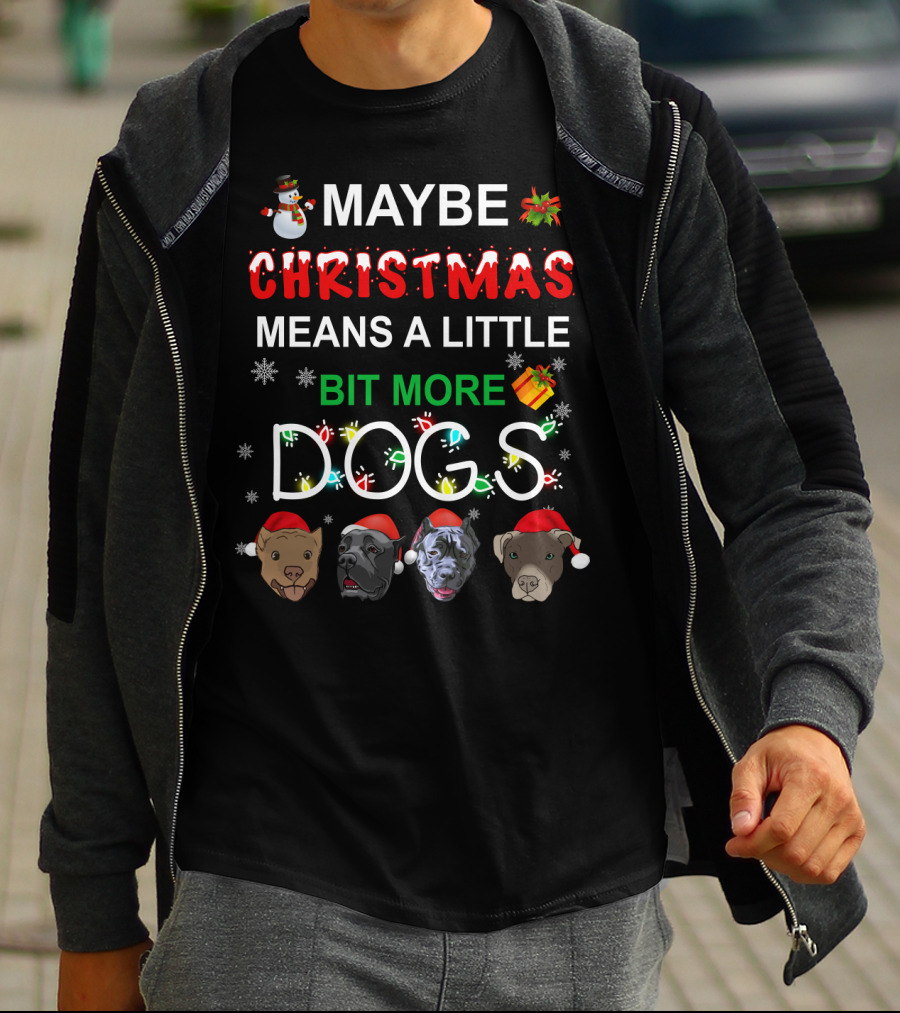 Maybe Christmas Means A Little Bit More Dogs Cane Corso T-Shirt