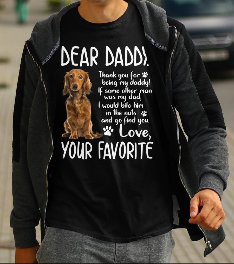 Dear Daddy Thank You For Being My Daddy Love Your Favorite Cocker Spaniel T-Shirt