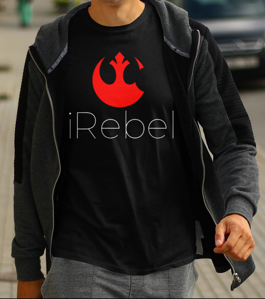 IRebel Star Wars Rebel Alliance Apple Logo Mashup T-Shirt