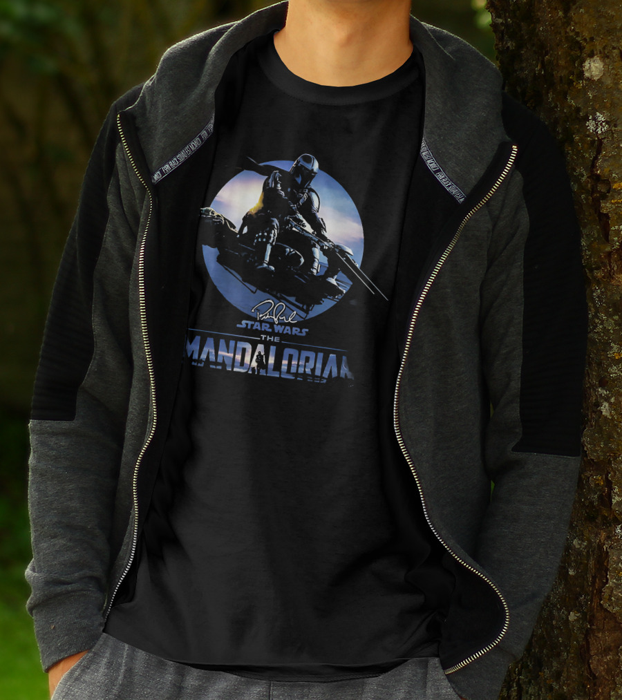 Star Wars The Mandalorian Mando Wild Ride Signature T-Shirt