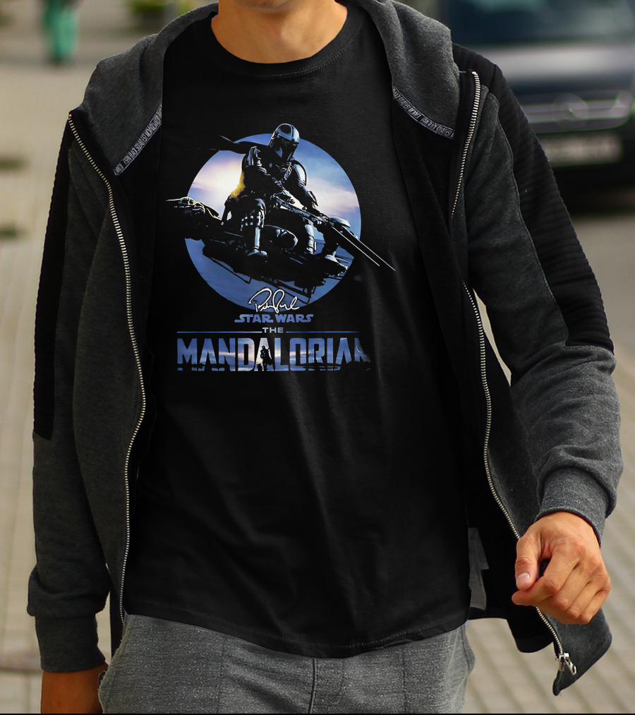 Star Wars The Mandalorian Mando Wild Ride Signature T-Shirt