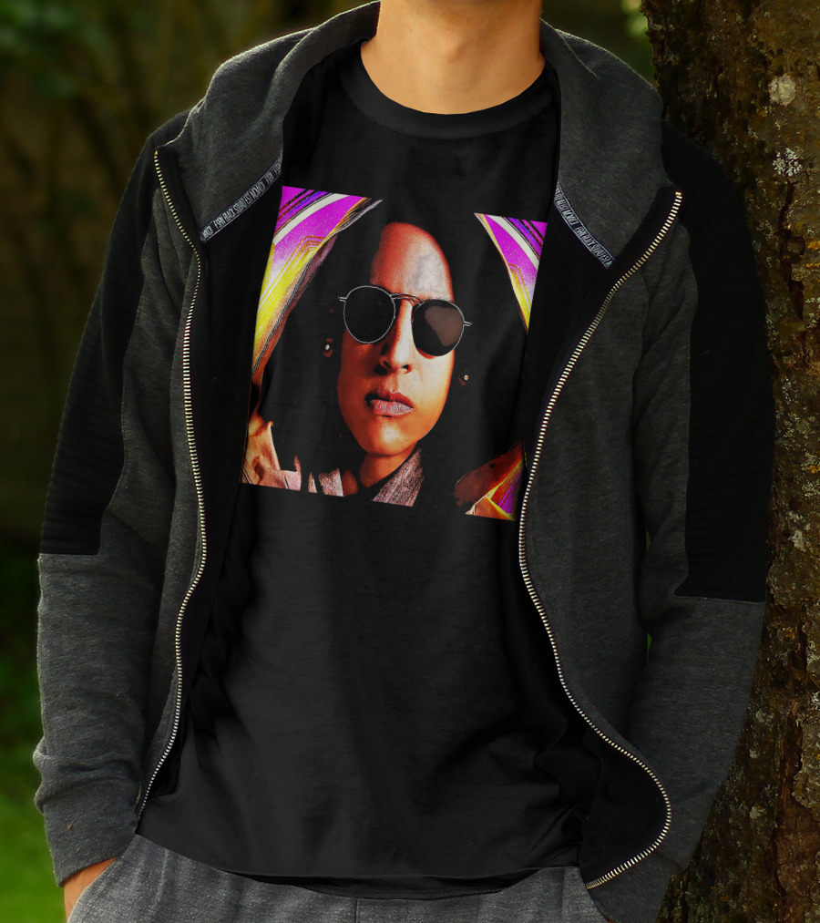 Papa Yankee Retro Neon Sunglasses T-Shirt