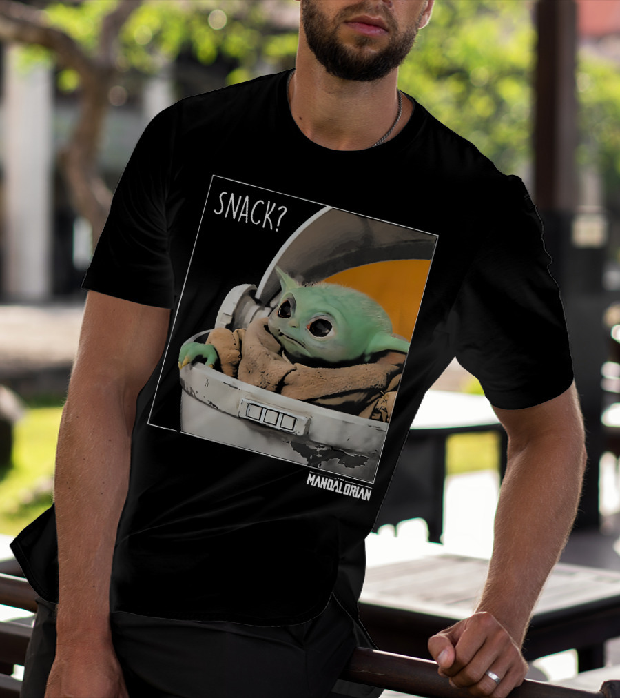 Snack Baby Yoda The Mandalorian T-Shirt