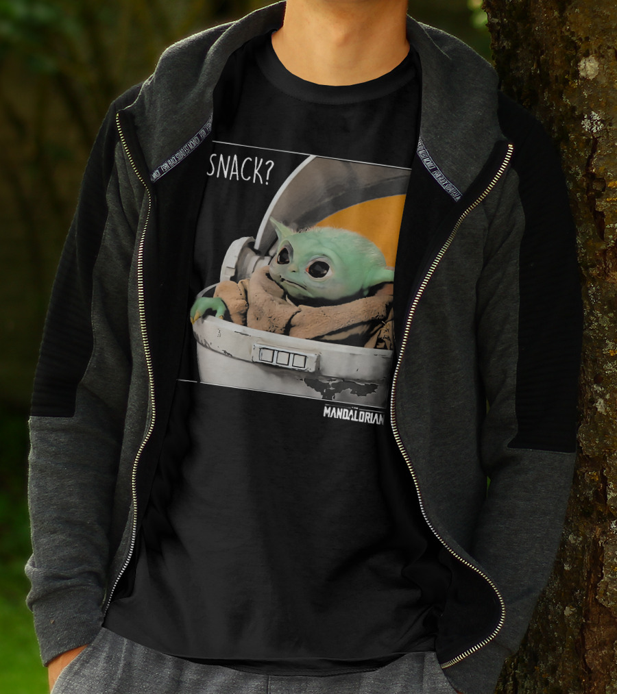 Snack Baby Yoda The Mandalorian T-Shirt