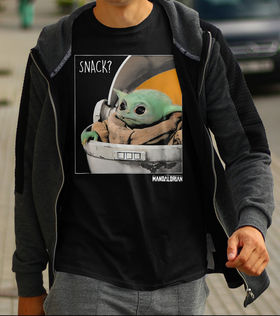 Snack Baby Yoda The Mandalorian T-Shirt