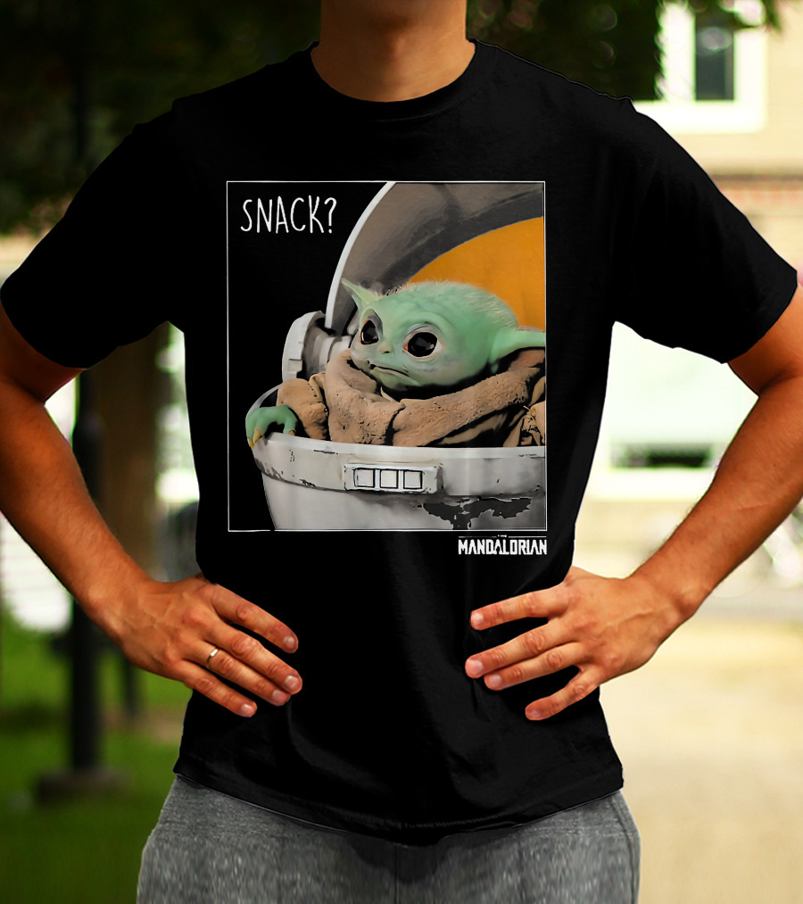 Snack Baby Yoda The Mandalorian T-Shirt