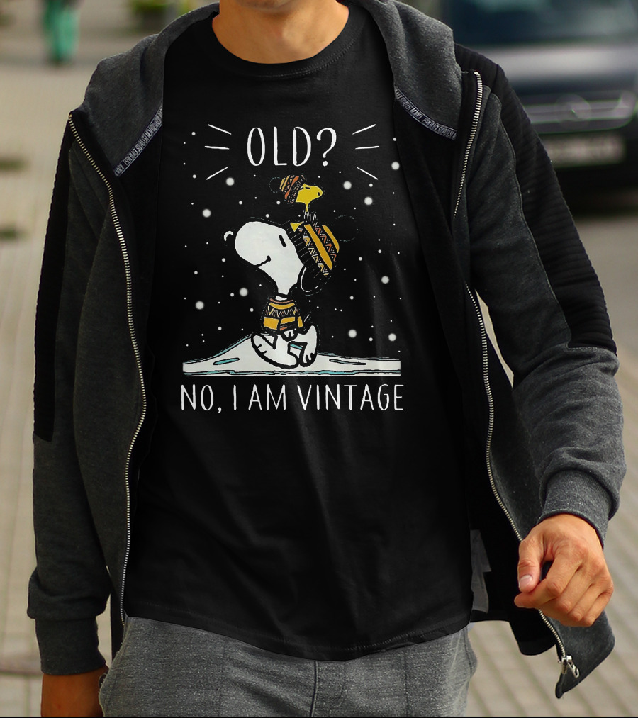 Snoopy Old? No, I Am Vintage T-Shirt