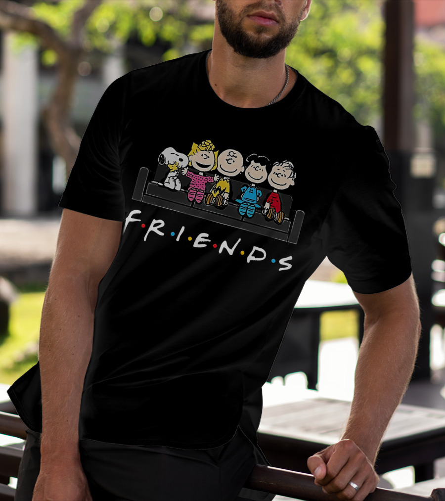 Snoopy And Friends On Sofa Iconic TV Show T-Shirt