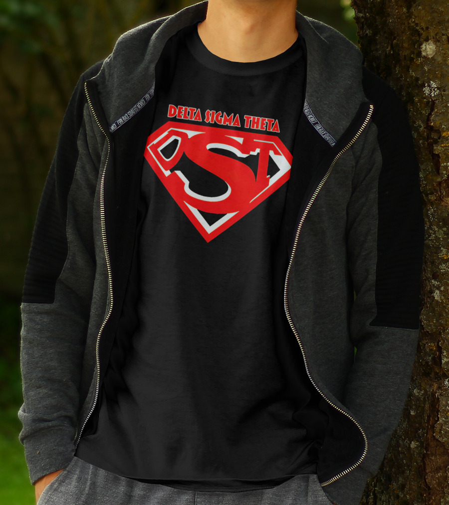 Delta Sigma Theta Superman Shield T-Shirt