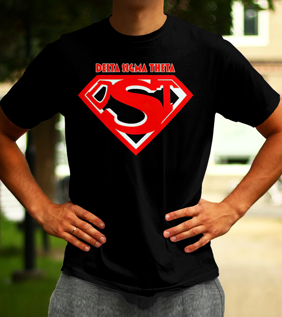 Delta Sigma Theta Superman Shield T-Shirt