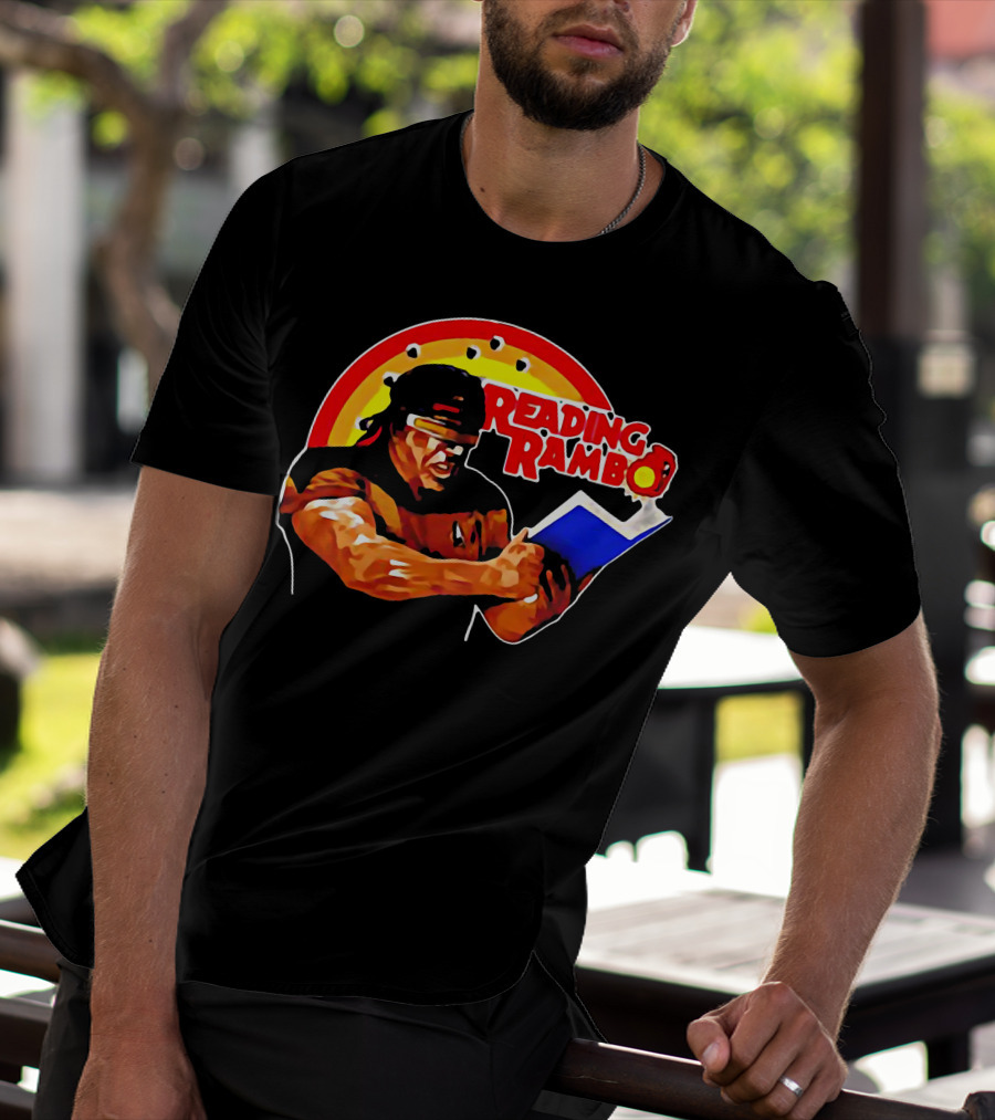 Reading Rambo Rainbow Book T-Shirt