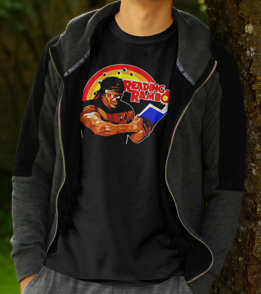 Reading Rambo Rainbow Book T-Shirt