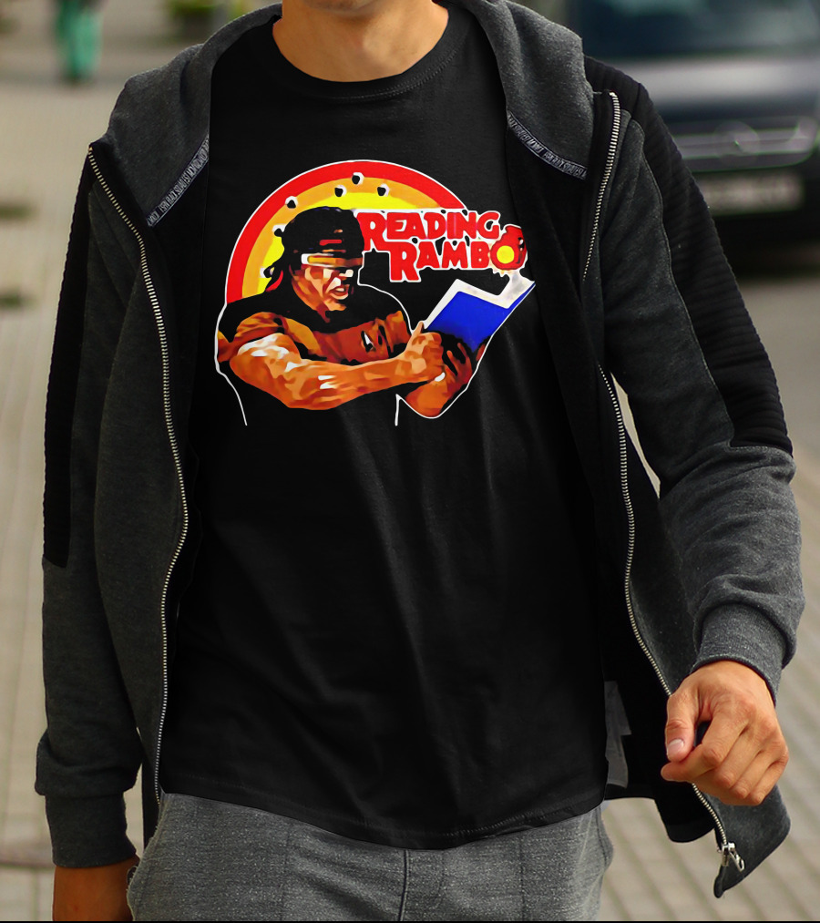Reading Rambo Rainbow Book T-Shirt