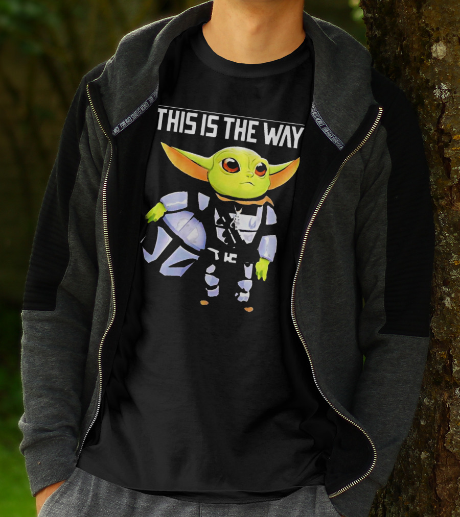 The Child Grogu This Is The Way Mandalorian Helmet Character T-Shirt