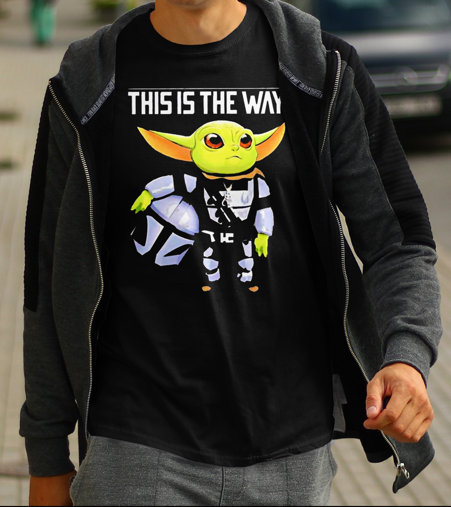 The Child Grogu This Is The Way Mandalorian Helmet Character T-Shirt