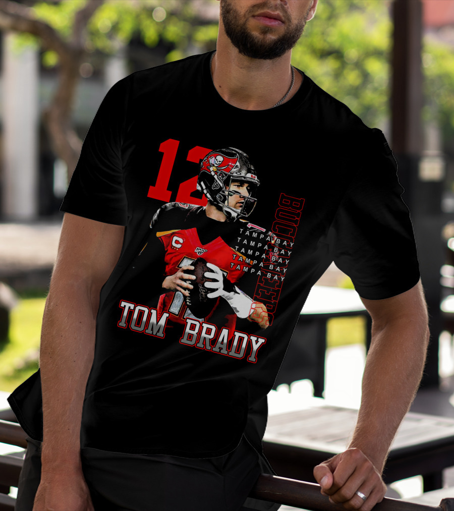 Tom Brady Tampa Bay Buccaneers Number 12 T-Shirt