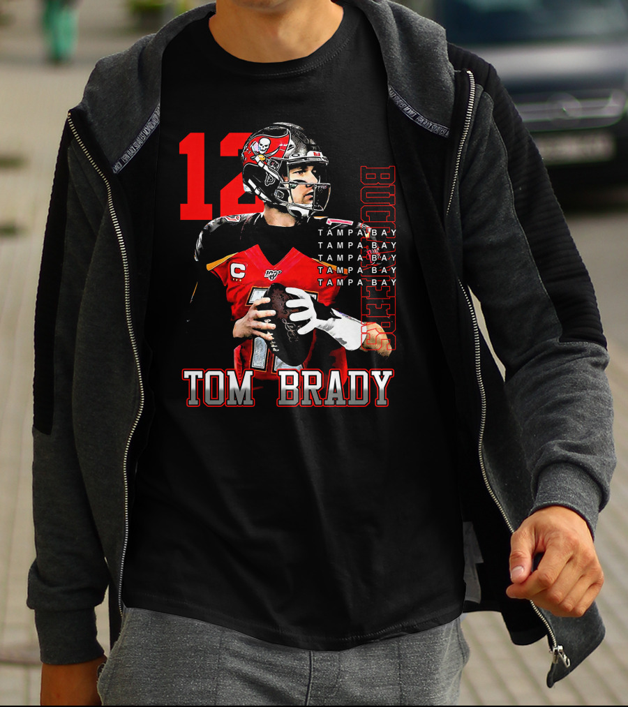 Tom Brady Tampa Bay Buccaneers Number 12 T-Shirt