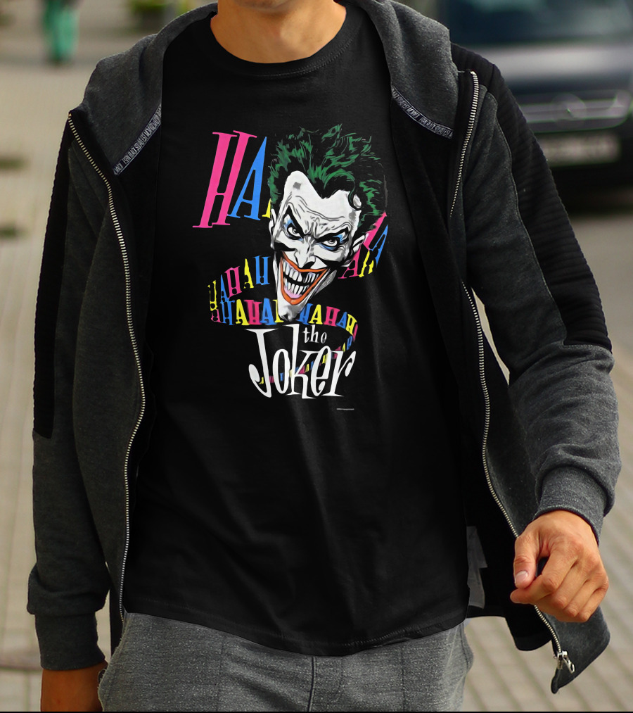 The Joker HAHA 1987 Brian Bolland Vintage DC Comic T-Shirt