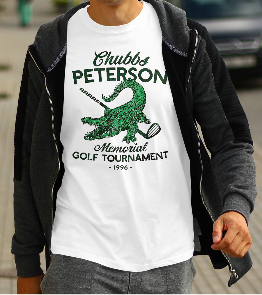 Chubbs Peterson Memorial Golf Tournament 1996 Crocodile With Golf Club T-Shirt
