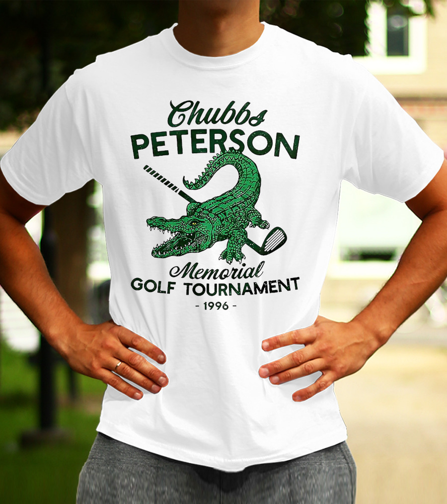Chubbs Peterson Memorial Golf Tournament 1996 Crocodile With Golf Club T-Shirt