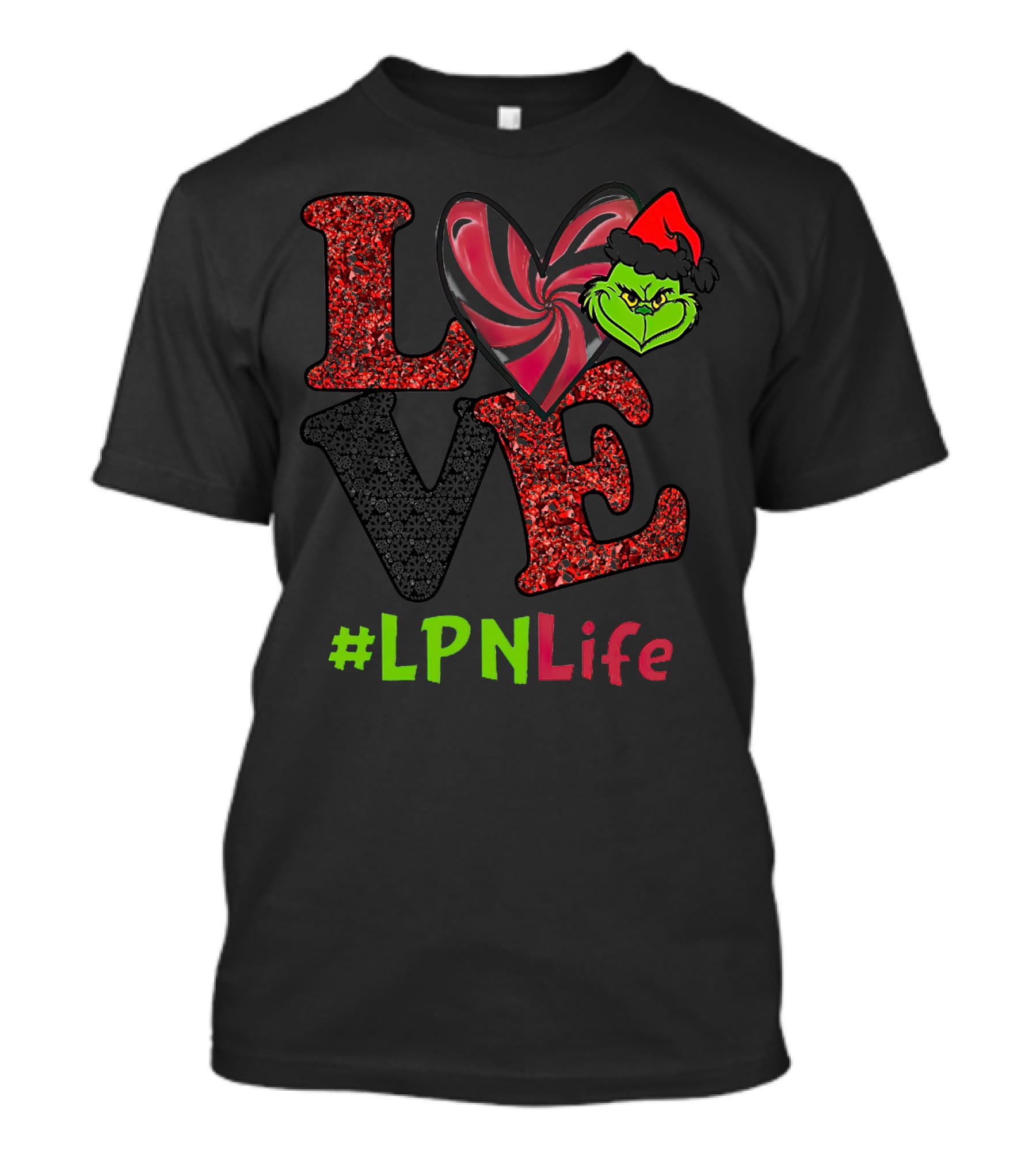 Love Grinch Heart #LpnLife T-Shirt