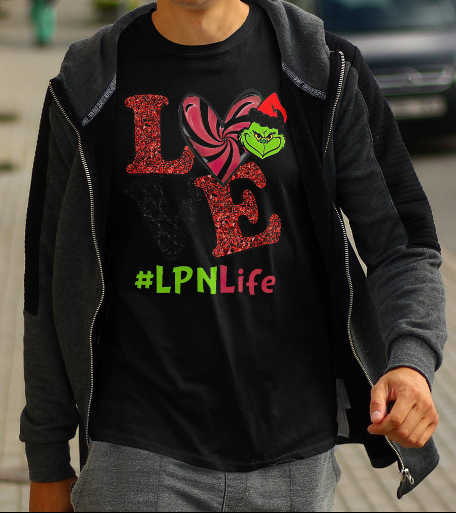 Love Grinch Heart #LpnLife T-Shirt