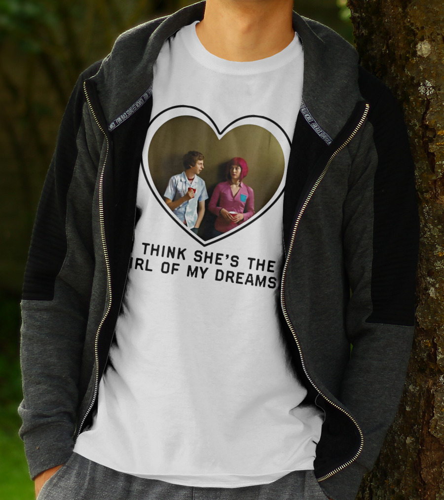 I Think She's The Girl Of My Dreams Heart-Shaped Scene With Young Couple T-Shirt