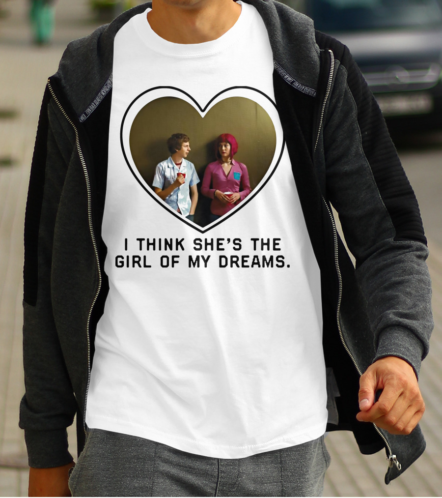 I Think She's The Girl Of My Dreams Heart-Shaped Scene With Young Couple T-Shirt