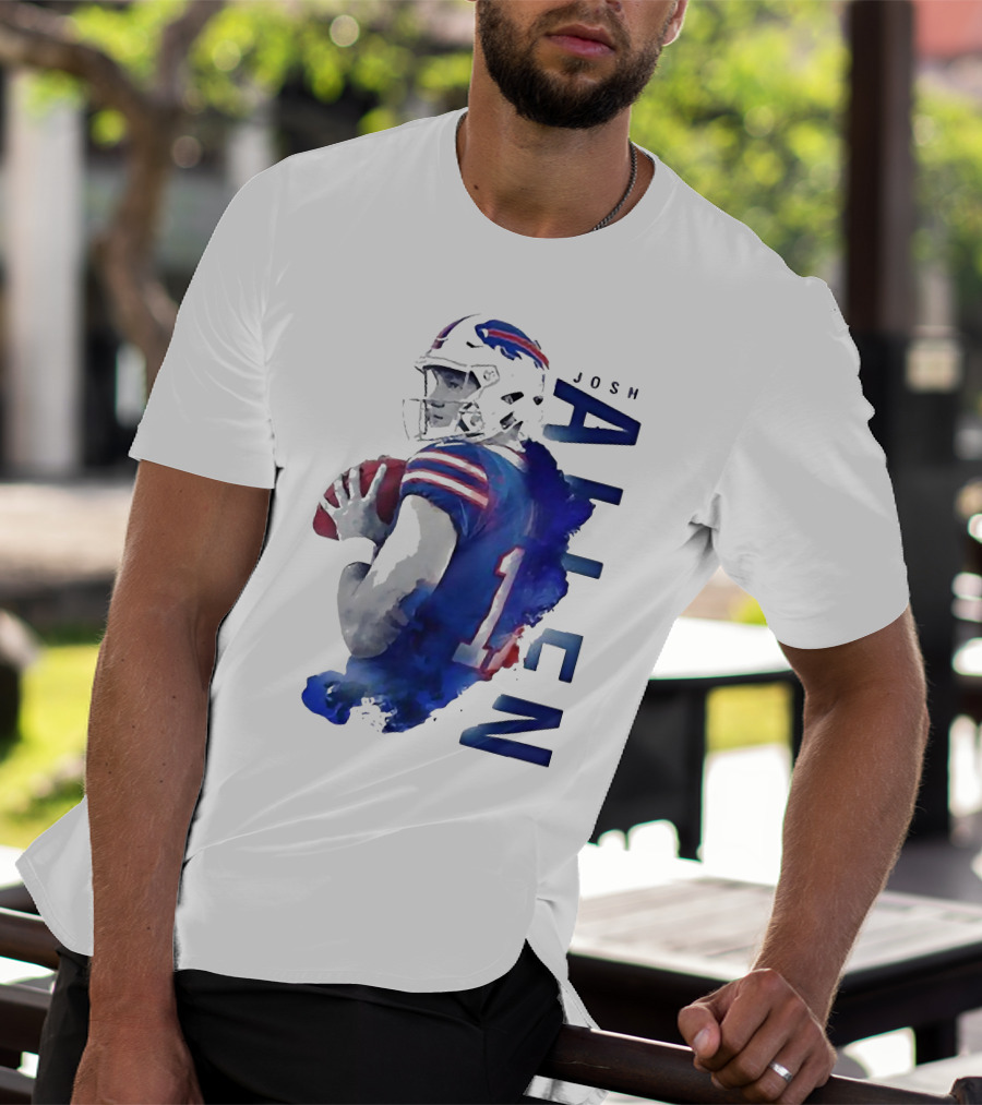 Josh Allen 17 Buffalo Bills NFL Quarterback T-Shirt