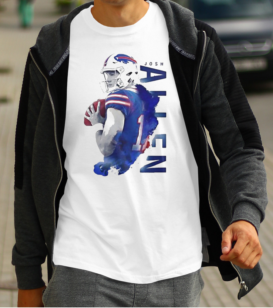 Josh Allen 17 Buffalo Bills NFL Quarterback T-Shirt